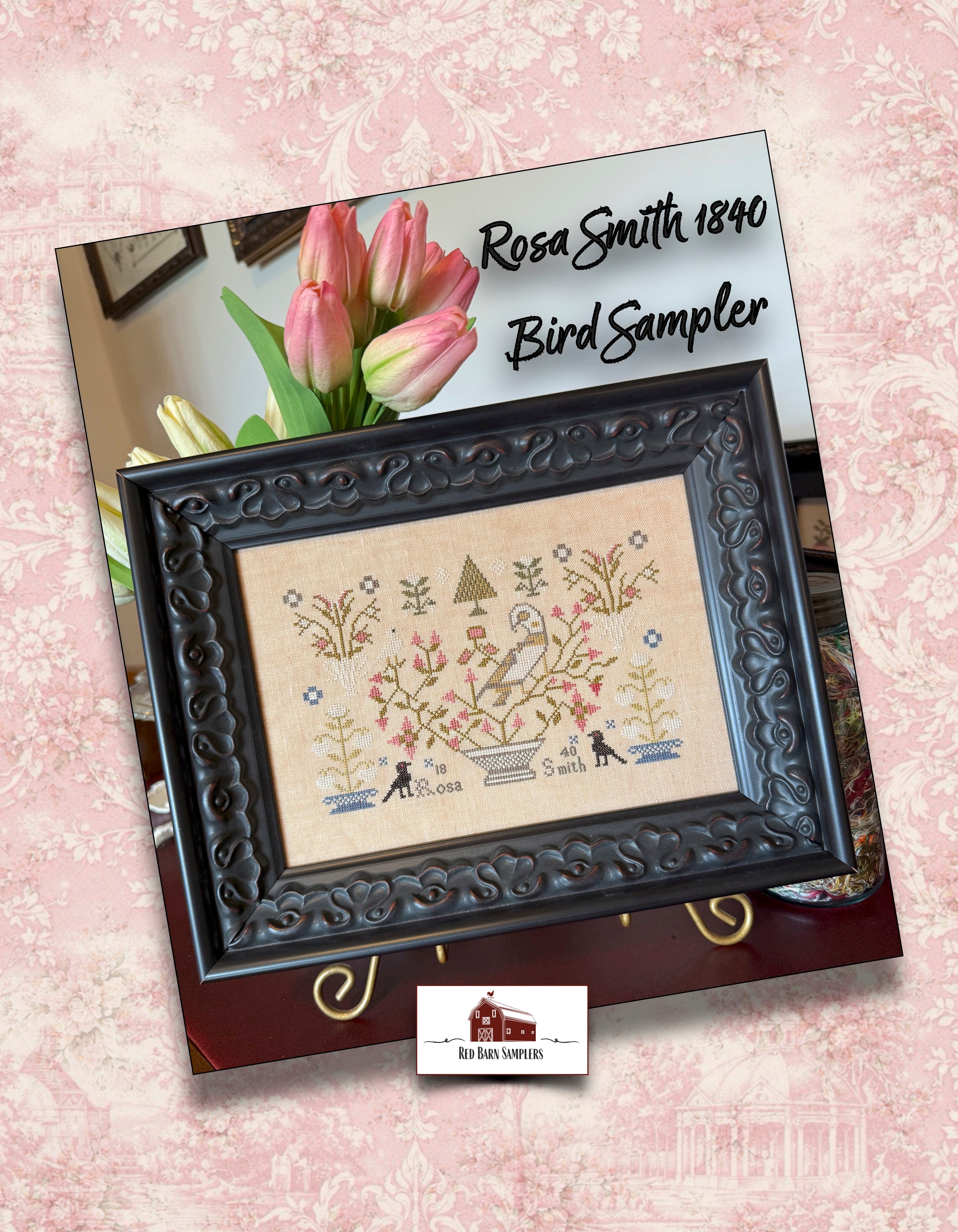 Rosa Smith 1840 Bird Sampler - 2026 Market Release – Red Barn Samplers